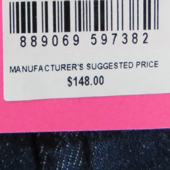 Lilly Pulitzer South Ocean High Rise Skinny Jeans Size 6 cosmic dark Wash - Picture 13 of 13